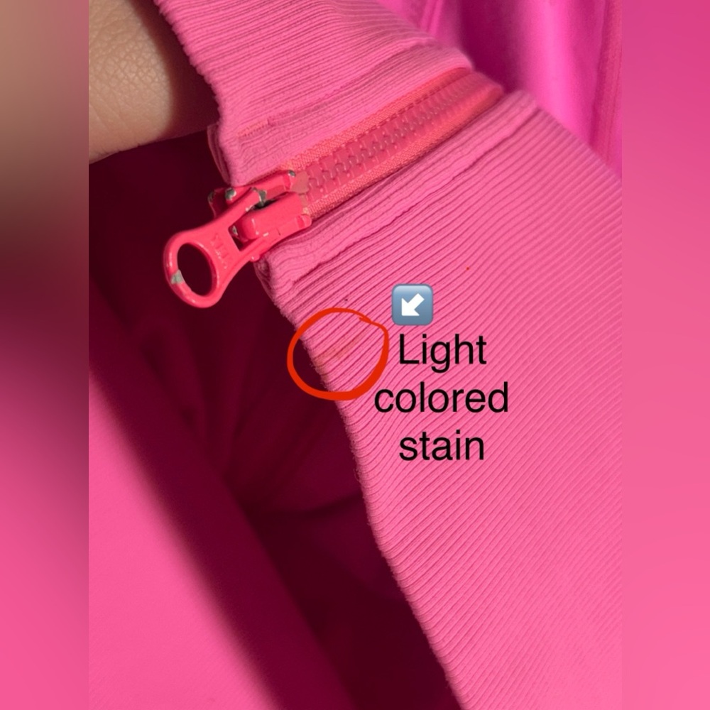 Lululemon Nice Asana Zing Pink Slim Fit Full Zip Yoga Jacket - Picture 8 of 9
